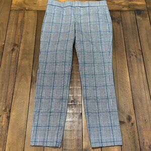 Banana Republic‎ Trouser Pants Womens 4 Grey Blue Glen Plaid